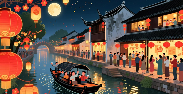 Nanxun Ancient Town's surrounding accommodation_Nanxun Ancient Town's nighttime cultural tourism consumption cluster_Nanxun Ancient Town's first store economy