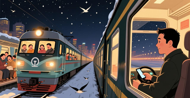 2026 Spring Festival transportation is near passenger_Train driver is sticking to Spring Festival transportation_Spring Festival transportation is passenger dispatching