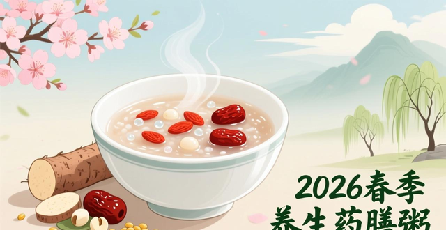Food therapy_Food nutrition_Spring health-preserving medicated porridge