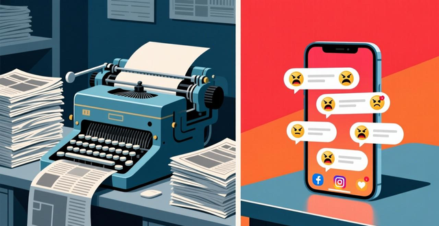 Analysis of differences between traditional media and social media_Traditional media and modern media_Comparison of traditional media and social media