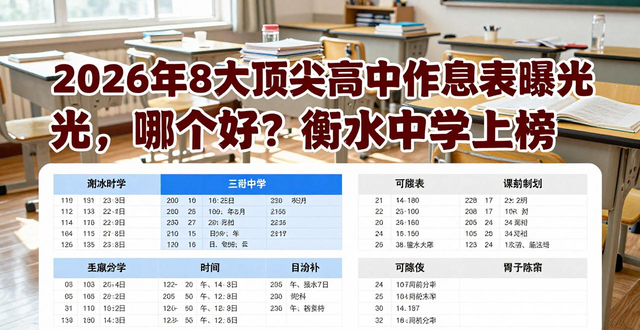 Hengshui No. 1 Middle School schedule_Hengshui Middle School Huanggang Middle School Mao Tanchang Middle School Yali Middle School Time Management_Top High School Schedule