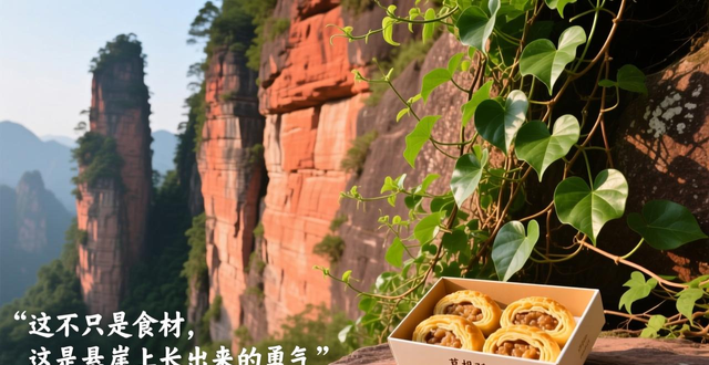 Zhangjiajie specialty cake_Zhangjiajie specialty Pueraria powder and Eucommia tea Tujia bacon