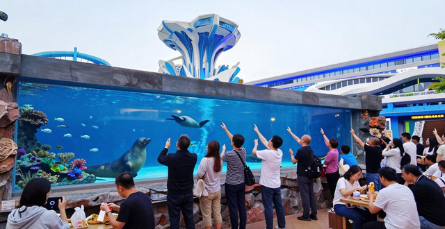 Qingdao Polar Ocean Park Sea Ferris Wheel Performance_Qingdao Polar Ocean World Tourist Attractions List_Qingdao Polar Ocean Park May Day Tourist Number