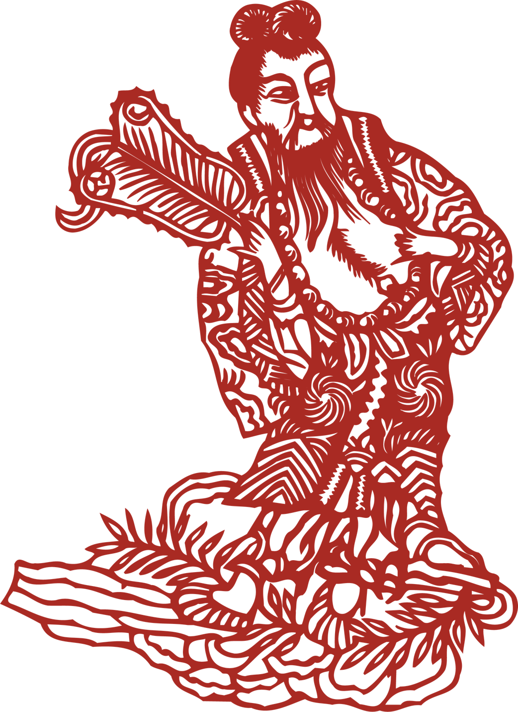 folk art paper-cutting_Chinese paper-cutting art_paper-cutting pattern collection