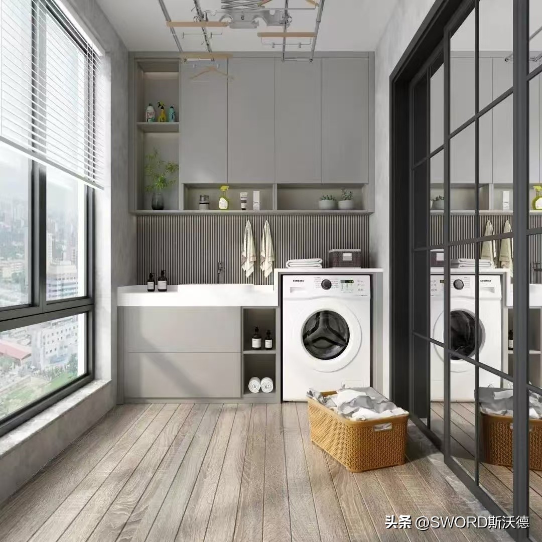 What cabinets should be made for the balcony that are not afraid of the sun_Balcony cabinet layout design_Balcony cabinet layout design