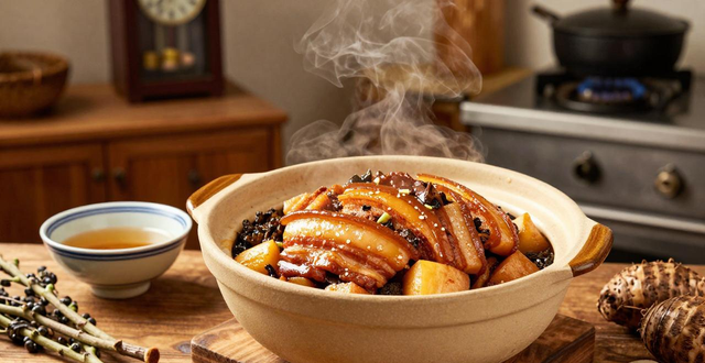 The recipe of braised pork with taro_The traditional recipe of braised pork with plums and vegetables_A complete recipe of braised pork with plums and vegetables