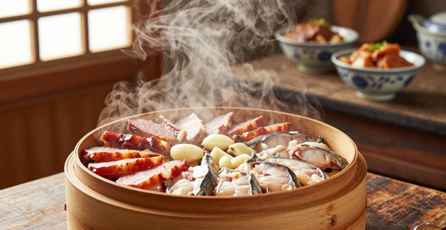 Cantonese cuisine steamed bacon recipe_Cantonese cuisine roast goose recipe_Cantonese cuisine steamed pork