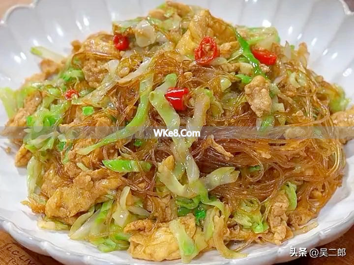 Stir-fried cabbage vermicelli recipe_Cold vermicelli recipe_Cold vermicelli recipe