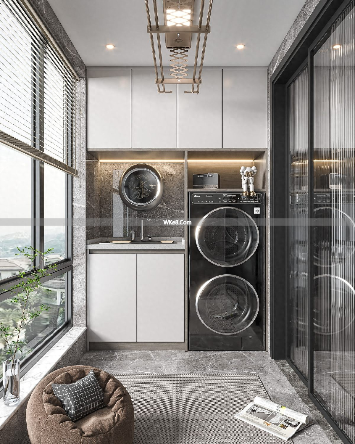 Corrosion-resistant balcony cabinets_What cabinets should be made for the balcony that are not afraid of the sun_Stainless steel balcony cabinets